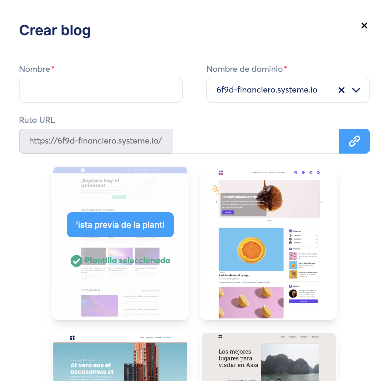 page builder systeme.io
